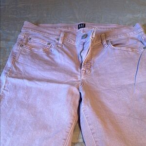 GAP Pink Skinny Jeans Smooth Denim